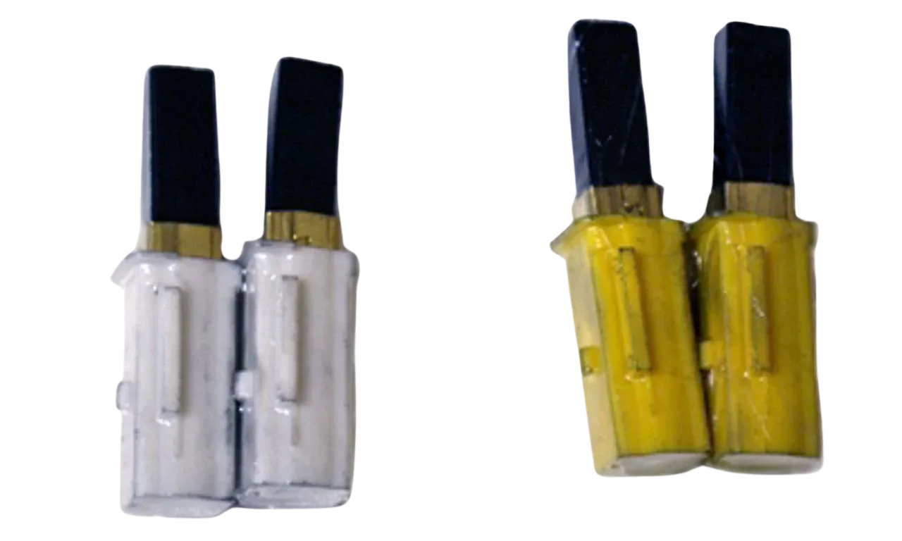 Double K Yellow or White Carbon Brush, Set of 2