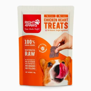 Right4Paws Chicken Heart Dog Treats
