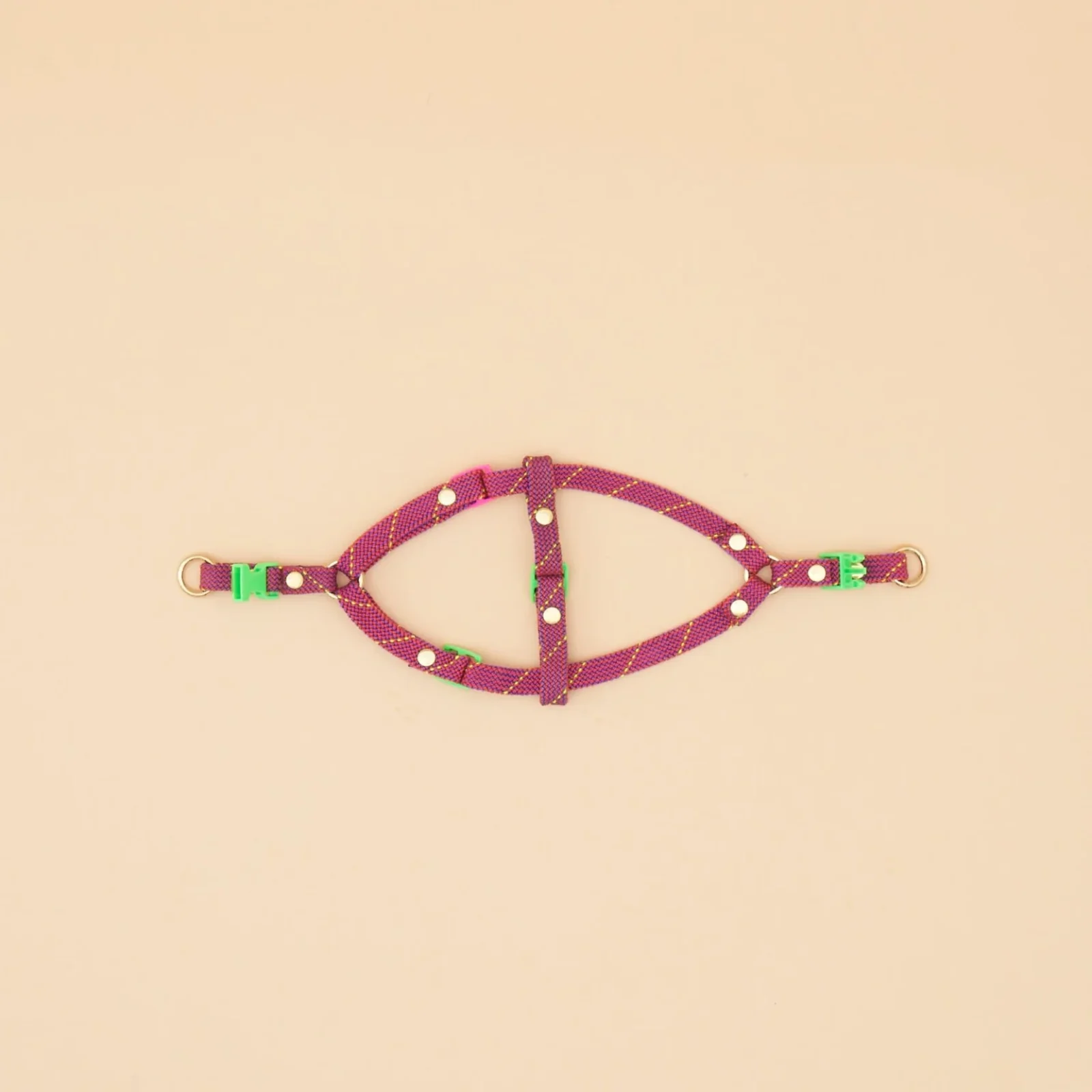 Marley Flat Rope Harness - Pink - Image 2