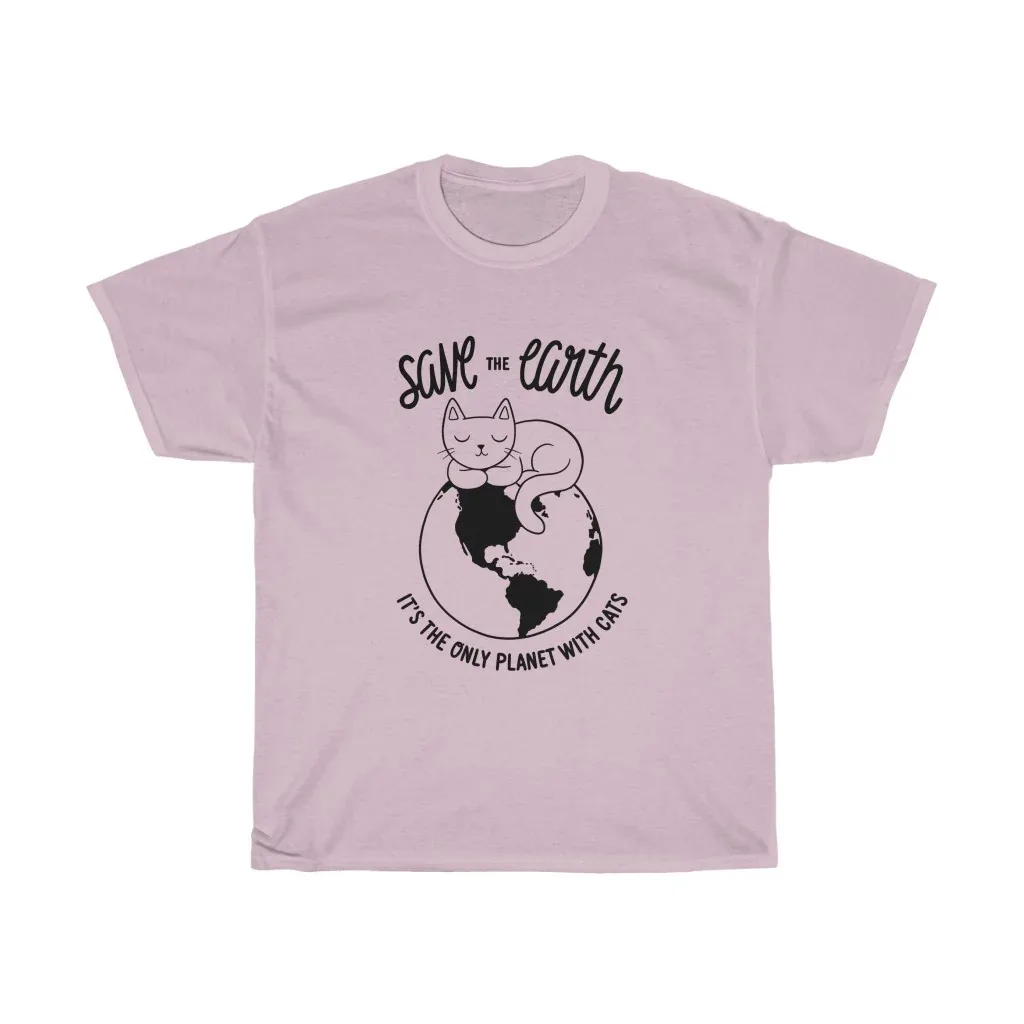 Save the Earth Cat T-Shirt - Image 2