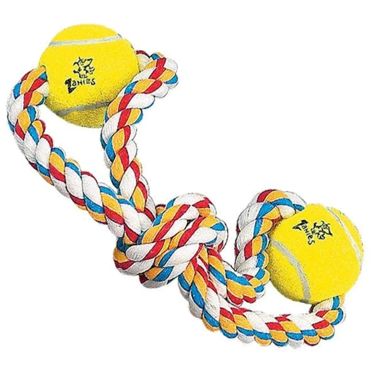 ZA Rope Tennis Ball, 15 in Fig 8 2Bls - Image 2