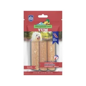 Himalayan Dog Chew Yaky Yum Bacon Natural Dog Chews - 4.5 oz