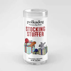 Polkadog Chicken Little Bits Freeze-Dried Training Dog Treats - 3-Ingredient, Grain-Free (2 oz Mini Tube)