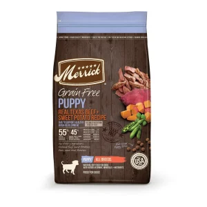 Merrick Grain-Free Puppy Beef & Sweet Potato Dry Dog Food - 22 lb Bag