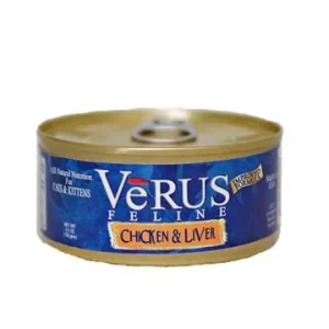 Verus Chicken & Liver Canned Cat Food - 5.5 oz Cans - Case of 24