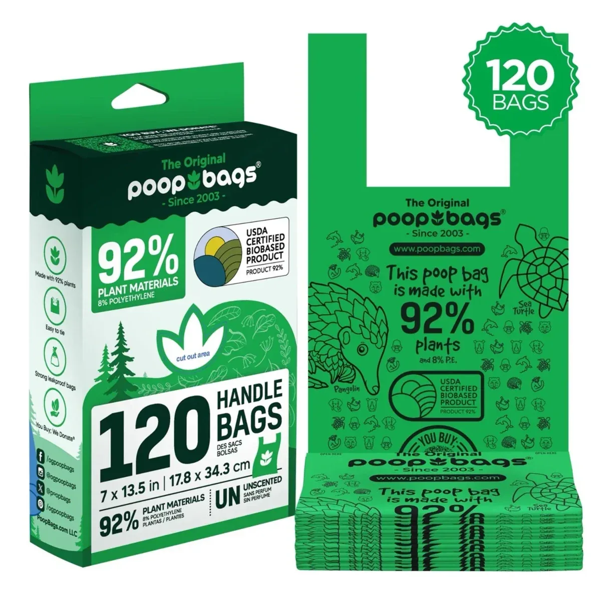 You Buy, We Donate Compostable Handle Tie - Image 2