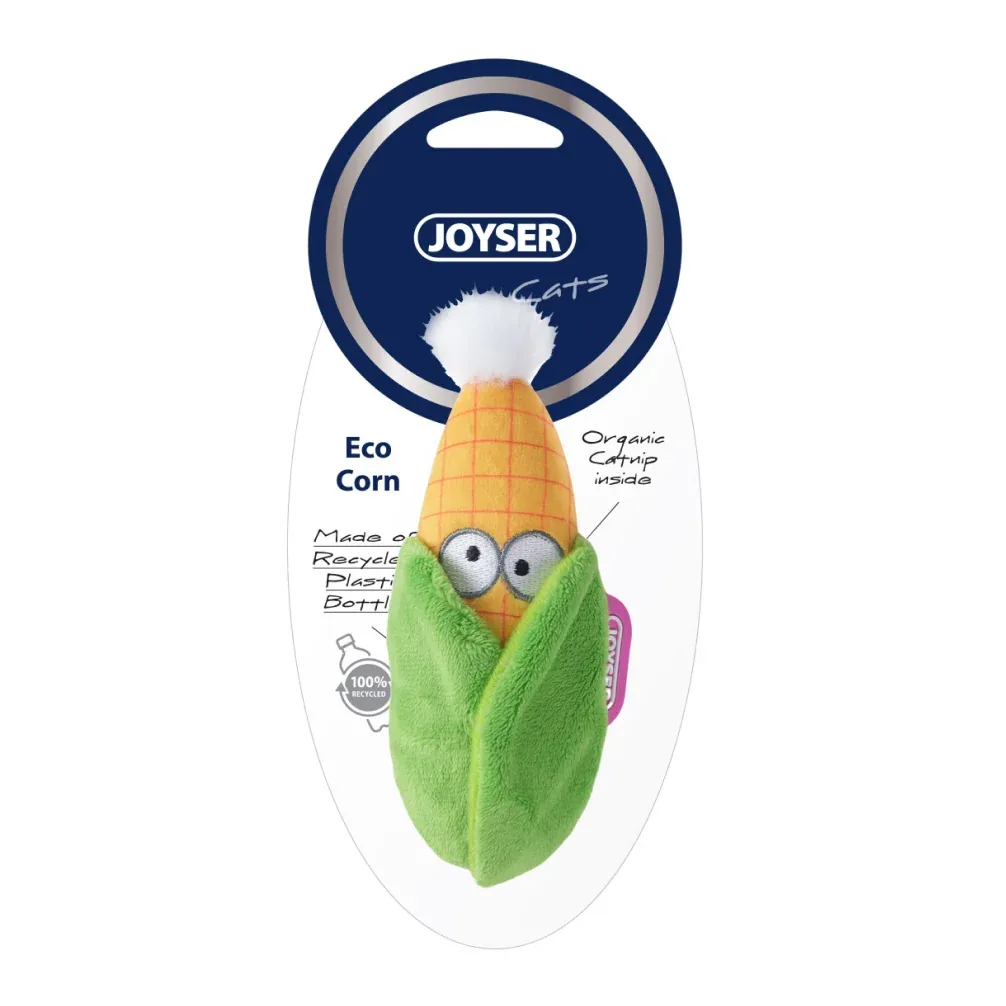 Joyser ECO Corn Catnip Toy for Cats (Yellow/Green) - Image 2