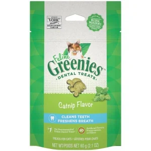 Greenies Feline Catnip Dental Cat Treats - 2.1 oz