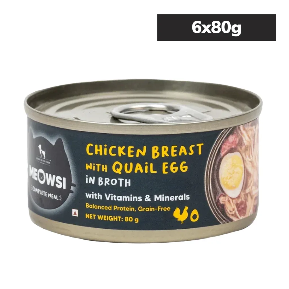 HUFT Meowsi Chicken Breast with Quail Egg In Broth Canned Cat Wet Food - Image 2