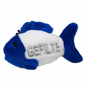 Multipet Gefilte Fish Talking Hanukkah Plush Dog Toy 4.5 in