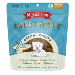 The Missing Link - SMARTMOUTH Dental Dog Chew, PETITE DOG 28CT