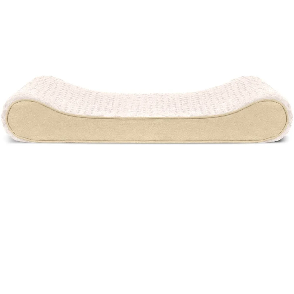 Furhaven Ultra Plush Luxe Lounger Orthopedic Pet Bed - Cream (Medium)