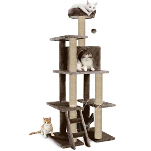Furrlovers Multi Storey Cat Tree with Hammock, Condo & Scratching Posts