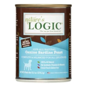 Nature's Logic Sardine Canned Dog Food - 13.2 oz Cans - Case of 12
