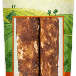 Canine Naturals Hide-Free Peanut Butter Rolls Chewy Dog Treats -10 Inch - 9 oz - 2 Count