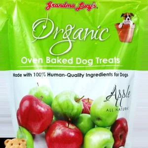 Grandma Lucy's Organic Apple Baked Dog Treats - 14 oz Bag