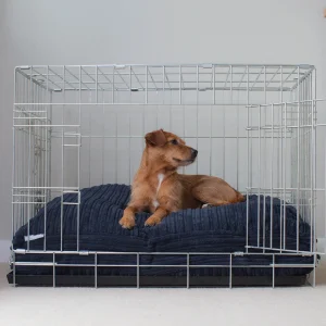 Dog Cushion in Navy Essentials Plush by Lords & Labradors