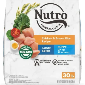 Nutro Natural Choice Large Breed Puppy Chicken, Rice & Sweet Potato Dry Dog Food - 30 lb Bag