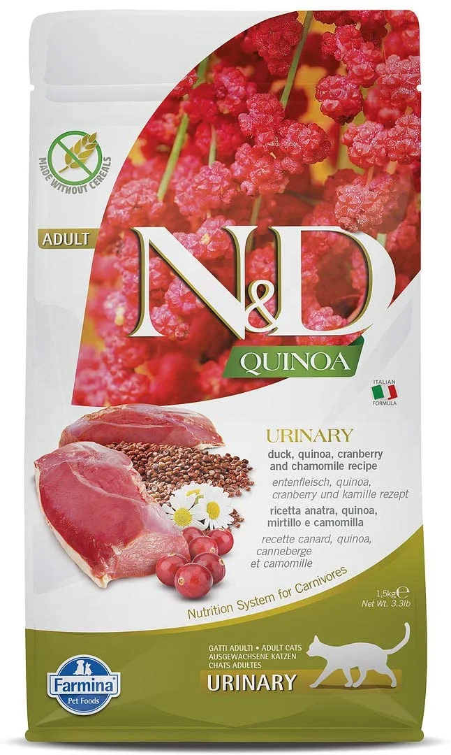 Farmina N&D Quinoa Duck Neutered Dry Cat Food - 11 lb Bag