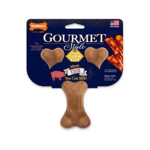 Nylabone Gourmet Style Wish Bone Strong-Chew Bacon Flavored Nylon Chew Dog Toy