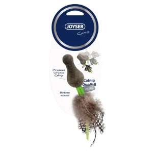 Joyser Cat Catnip DuoBall with Feather for Cats (Green)
