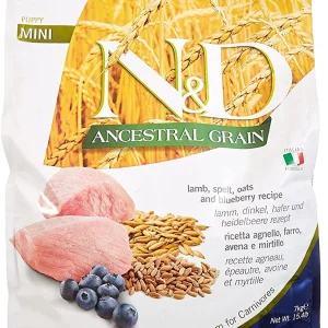 Farmina Ancestral Grain Lamb & Blueberry Mini Puppy Dry Dog Food - 15.4 lb Bag