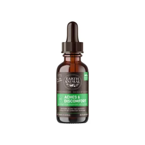 Earth Animal Organic Herbal Remedies Aches & Discomfort Tincture for Dogs