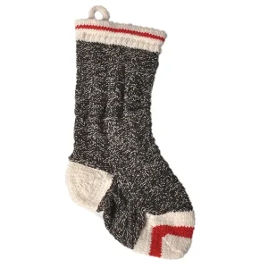 Hand-Knit Wool Boyfriend Christmas Stocking
