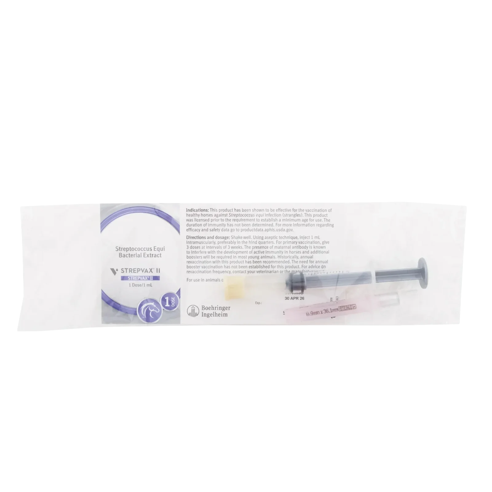 STREPVAX II, Single Dose