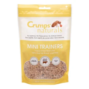 Crumps' Naturals Mini Trainers Freeze-Dried Beef Liver Freeze-Dried Dog Treats - 3.7 oz Bag