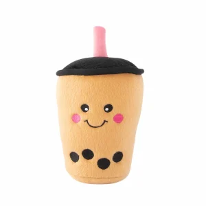 Zippy Paws NomNomz Boba Milk Tea Plush Toy for Dogs