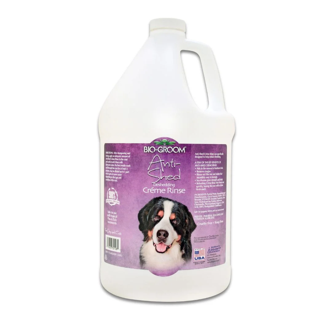Bio-Groom Anti-Shed Deshedding Creme Rinse, 1 Gallon