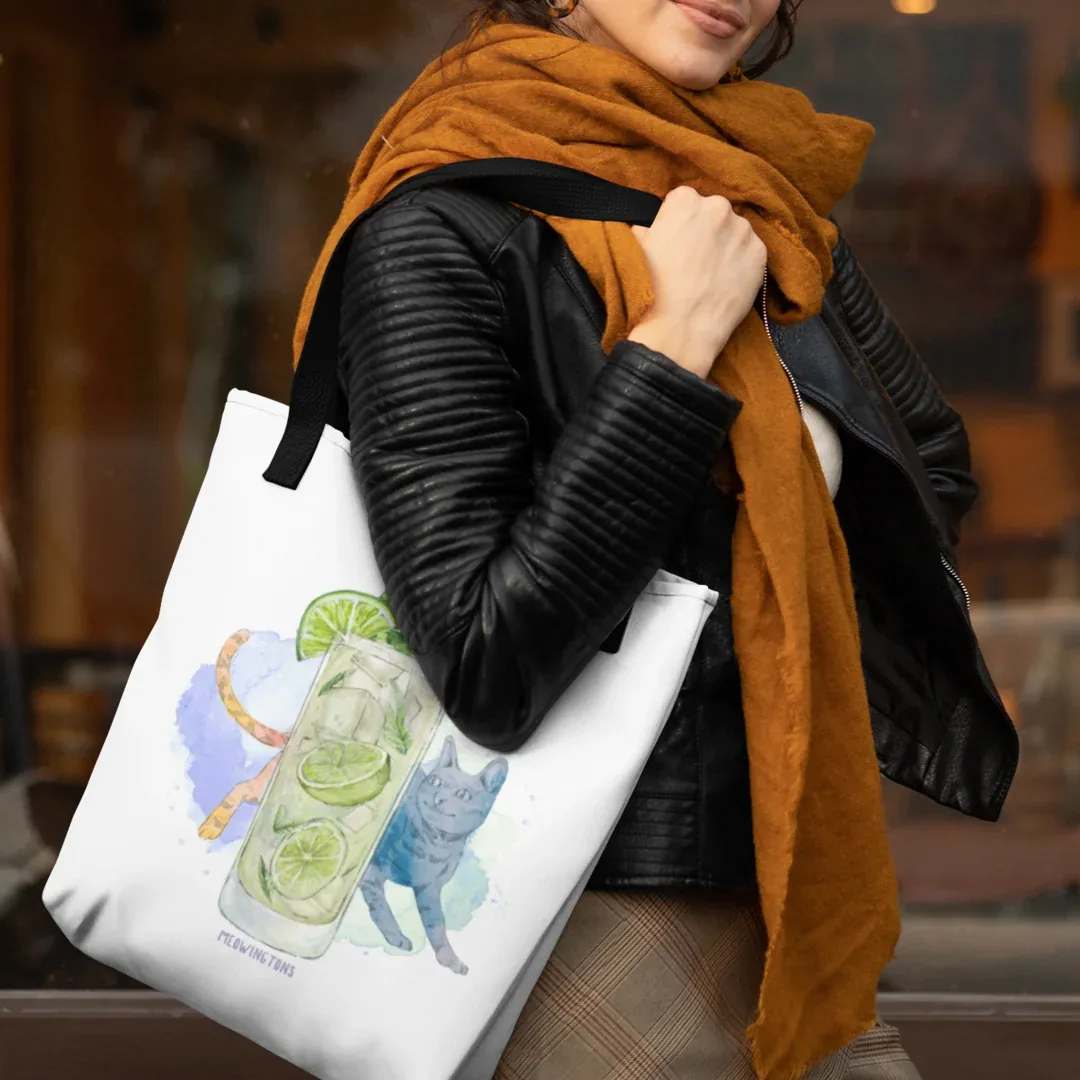 Cats & Cocktails Mojito Tote Bag - Image 2