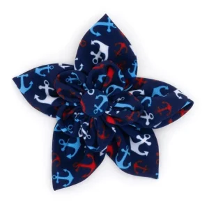 Anchors Ahoy Flower Collar Slider