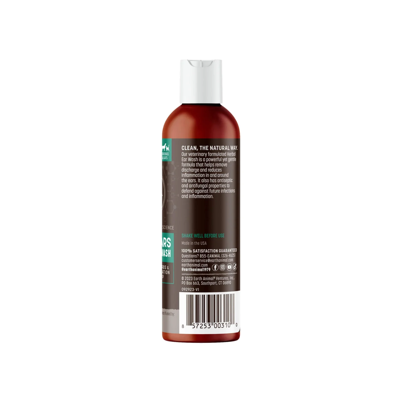 Earth Animal Herbal Topical Remedies Clean Ears Wash for Dogs - Image 2
