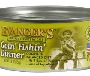 Evanger's Classic Goin' Fishin' Canned Cat Food - 5.5 oz Cans - Case of 24