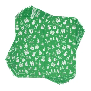 Christmas Surprises Dog Bandana, Green, 22 inch, 12 Pack