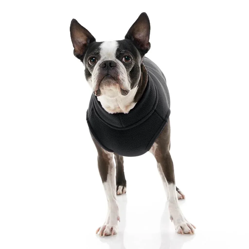 Stretch Fleece Vest For Small and Big Dogs in Black - Image 2