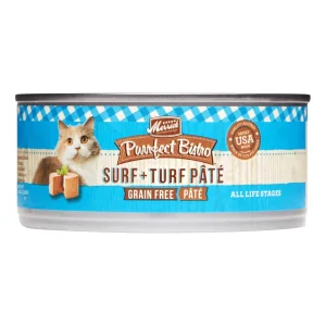 Merrick Purrfect Bistro Grain Free Purrfect Bistro Surf and Turf Canned Cat Food - 5.5 oz Cans - Case of 24