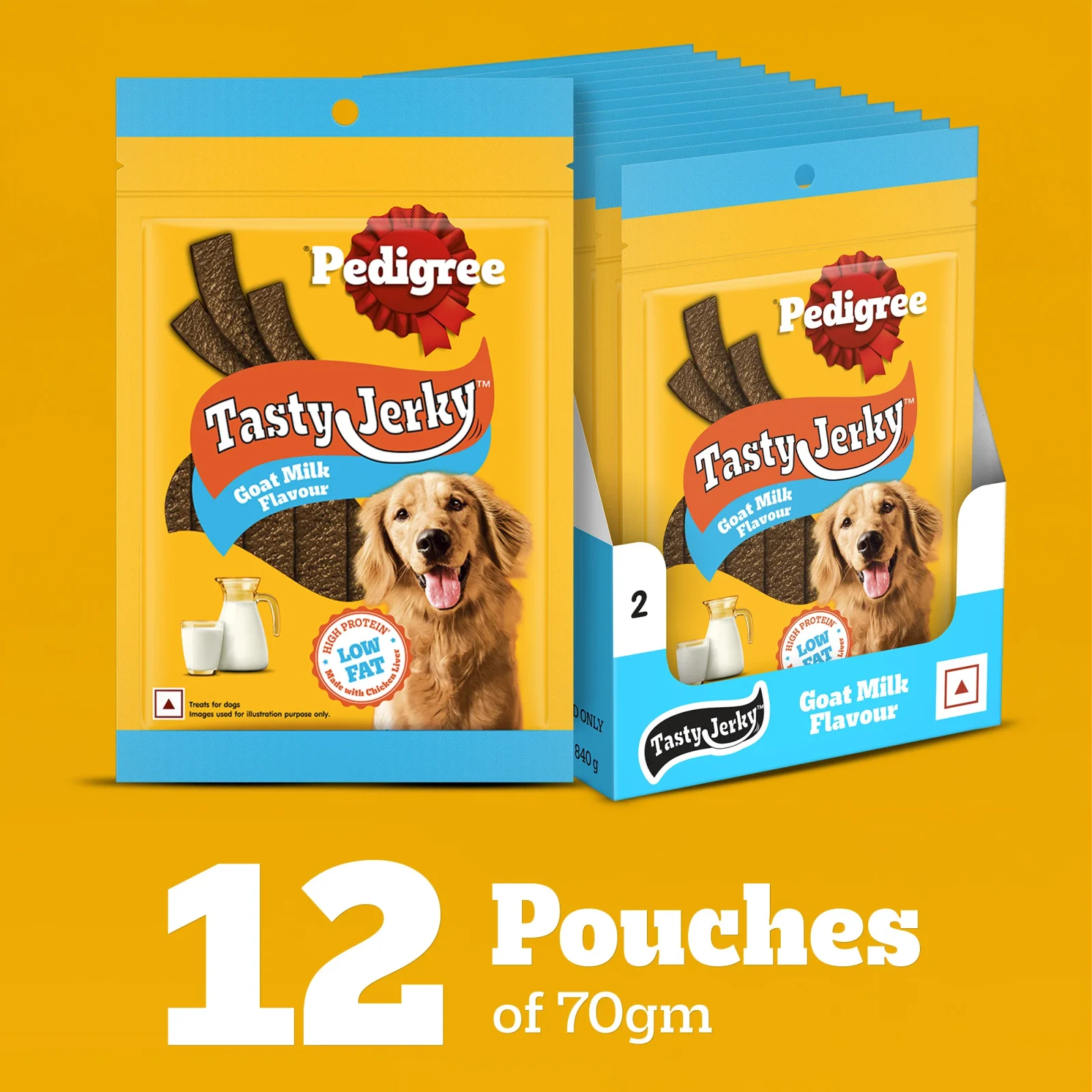 Pedigree Goat Milk Tasty Jerky Dog Treats - Image 2