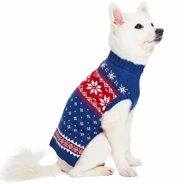 Christmas Tree Reindeer and Snowflake Sweater in Navy - Image 2