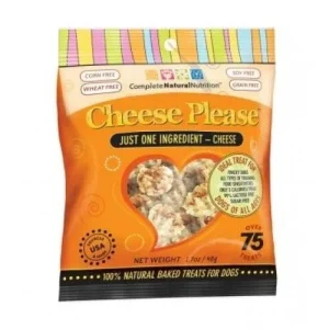 Complete Natural Nutrition 6 (1.7oz) Bag Display Box Cheese Baked Dog Treats -