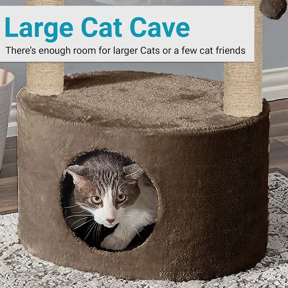 Furrlovers Dual Level Cat Bed and Scratching Post with Hammock - Image 2
