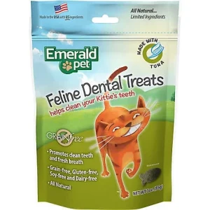 Emerald Pet Tuna Dental Cat Treats - 3 oz Bag
