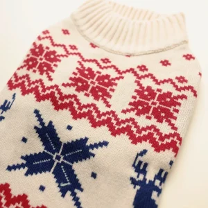 HOLIDAY REINDEER DOG SWEATER
