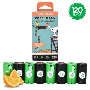 USDA Biobased Peanuts Orange Scented Dog Leash Rolls
