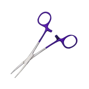Aaronco Hemostat Straight with Purple handles