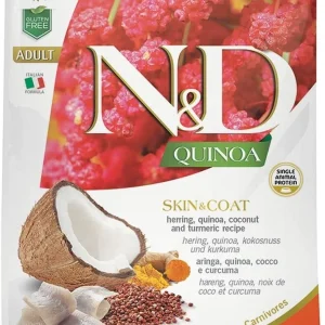 Farmina N&D Quinoa Skin & Coat Herring Dry Cat Food - 3.3 lb Bag