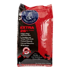Annamaet 26% Extra Dry Dog Food - 40 lb Bag