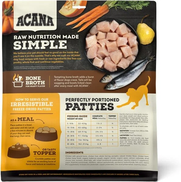 Acana 'Kentucky Dogstar Chicken' Morsels Free Freeze-Dried Dog Treats - Run Chicken Recipe - Image 2